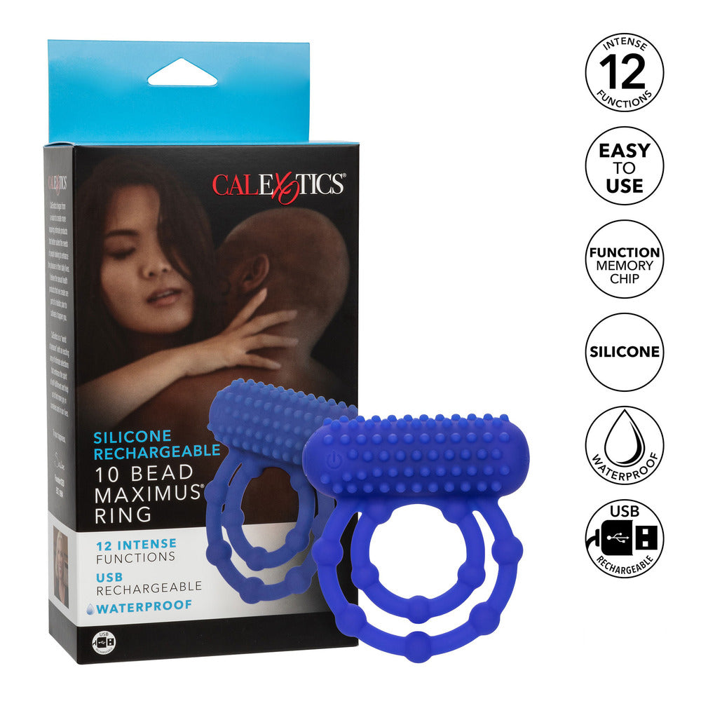 10 Bead Maximus Rechargeable Cock Ring-Katys Boutique