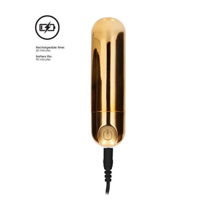 10 speed Rechargeable Bullet Gold-Katys Boutique