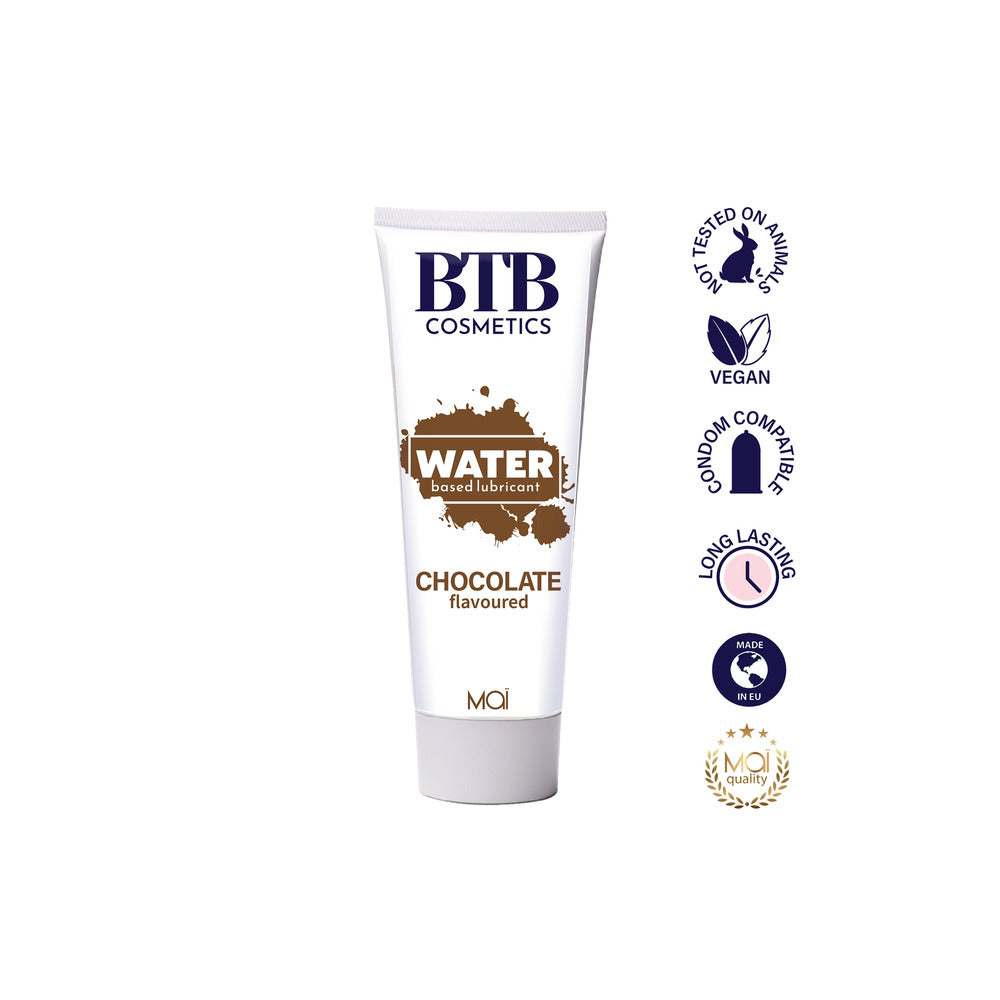 BTB Chocolate Flavoured Water Based Lubricant 100ml-Katys Boutique