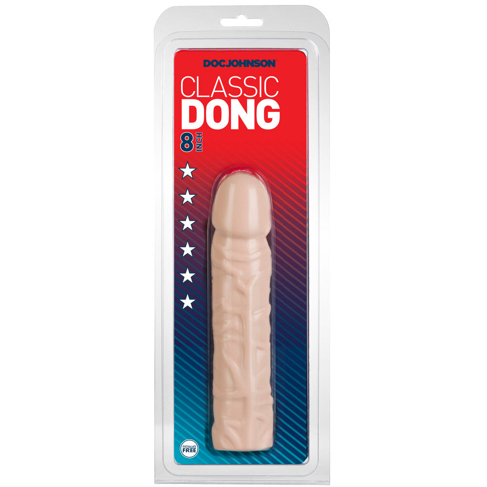 Classic Dong 8 Inches Flesh Pink-Katys Boutique