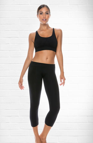 Control Body 610253 3/4 Length Sports Leggings Nero-Katys Boutique