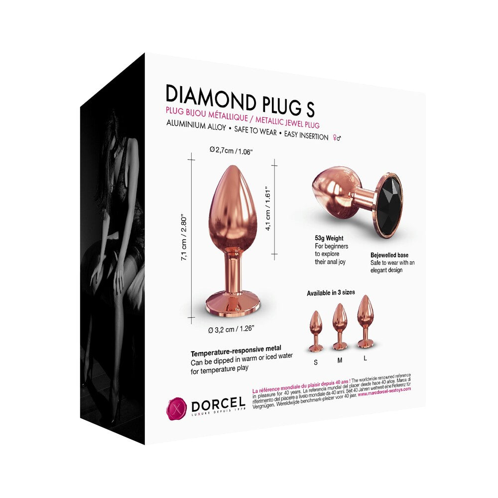 Dorcel Diamond Butt Plug Rose Gold Small-Katys Boutique