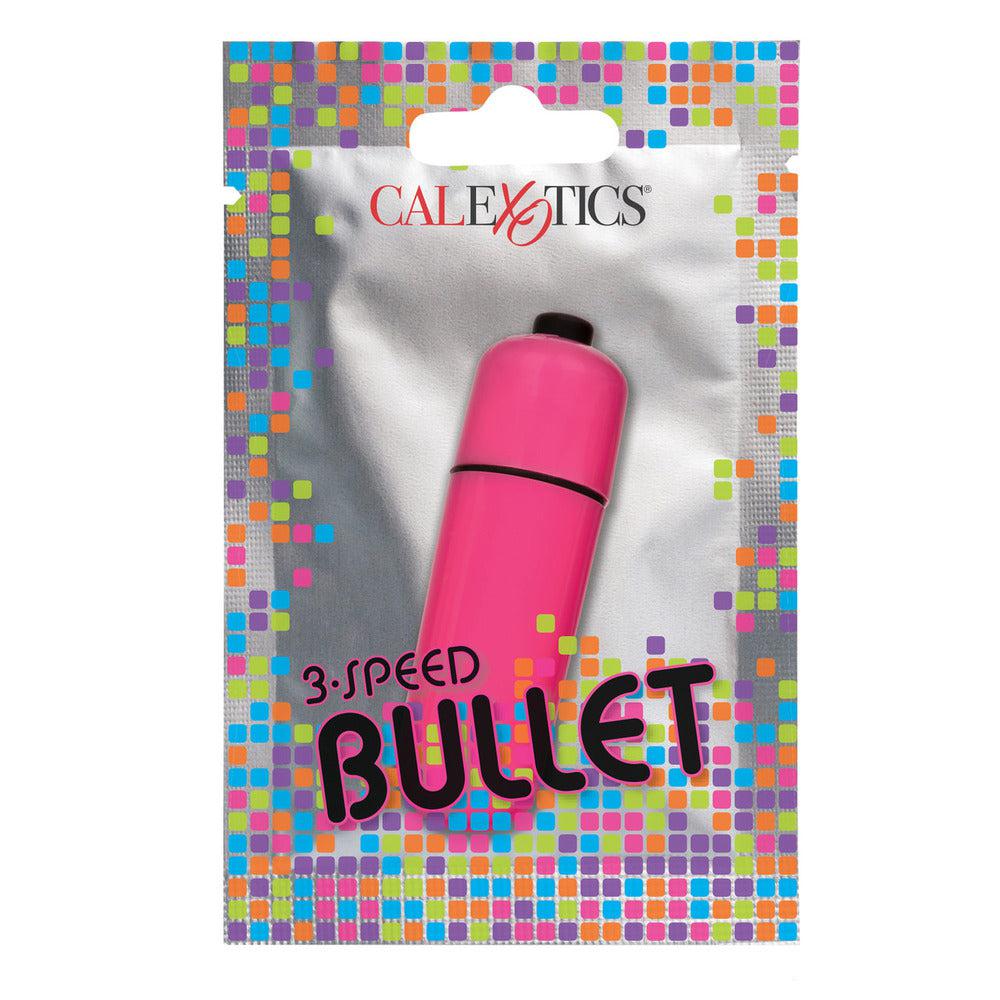 Foil Pack 3Speed Bullet Vibrator Pink-Katys Boutique