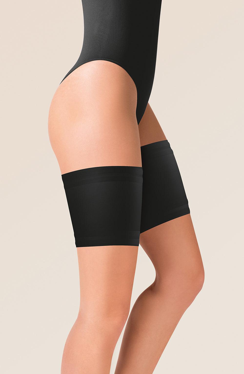 Gabriella Satin Thigh Band 510 Black-Katys Boutique