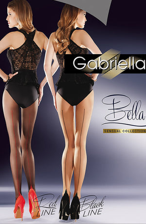 Gabriella Sensual Bella Black Tights-Katys Boutique