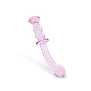 Glaze Glass Rosebud GSpot Dildo-Katys Boutique