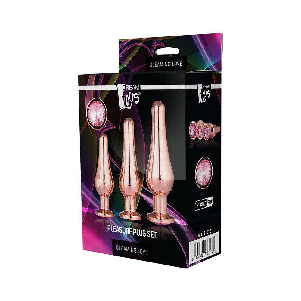 Gleaming Butt Plug Set Rose Gold-Katys Boutique