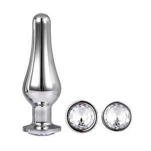 Gleaming Butt Plug Set Silver-Katys Boutique