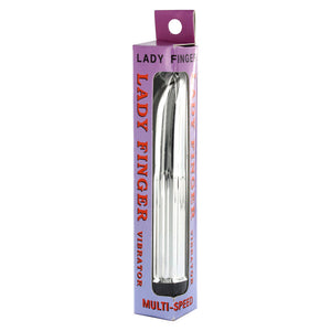 Lady Finger Mini Vibrator Silver-Katys Boutique