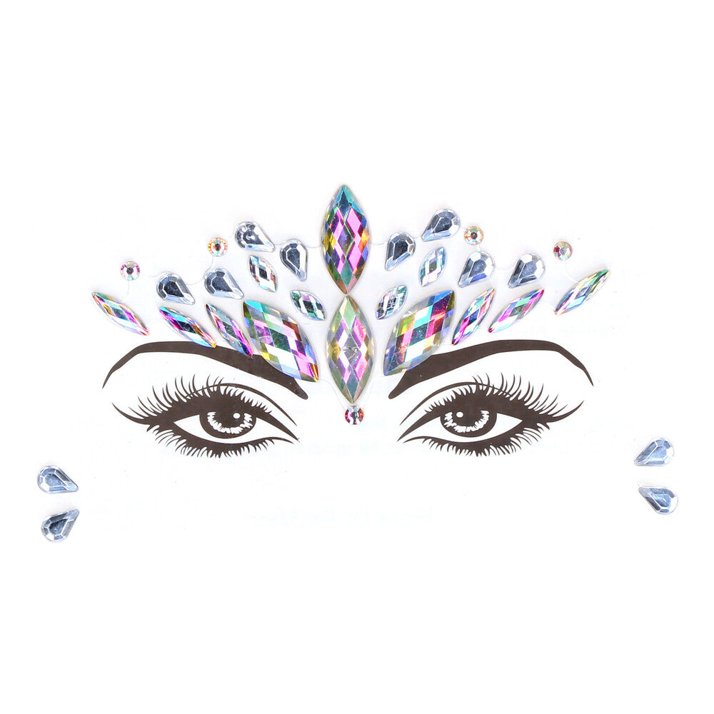 Le Desir Dazzling Crowned Face Bling Sticker-Katys Boutique