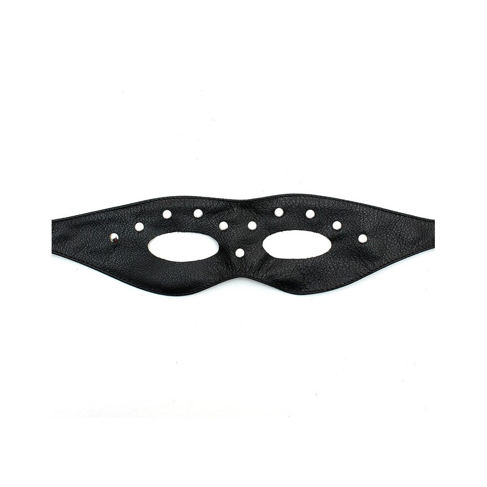 Leather Open Eye Mask With Rivets-Katys Boutique