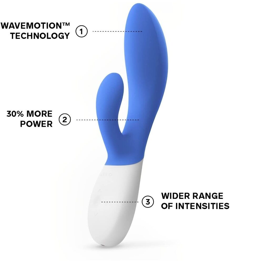 Lelo Ina Wave 2 Luxury Rechargeable Vibe Blue-Katys Boutique