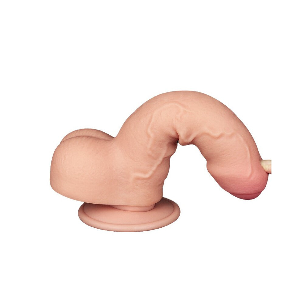 Lovetoy Sliding Easy Bend Skin Dildo 7 Inch-Katys Boutique