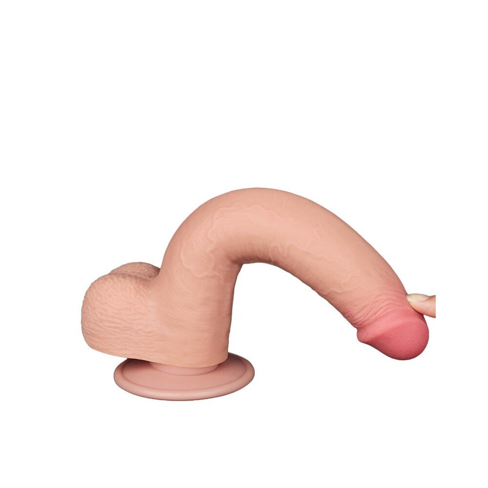 Lovetoy Sliding Easy Bend Skin Dildo 9 Inch-Katys Boutique