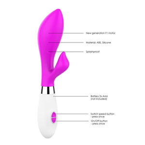 Luminous Achelois Ultra Soft Clit Stim Vibe Fuchsia-Katys Boutique