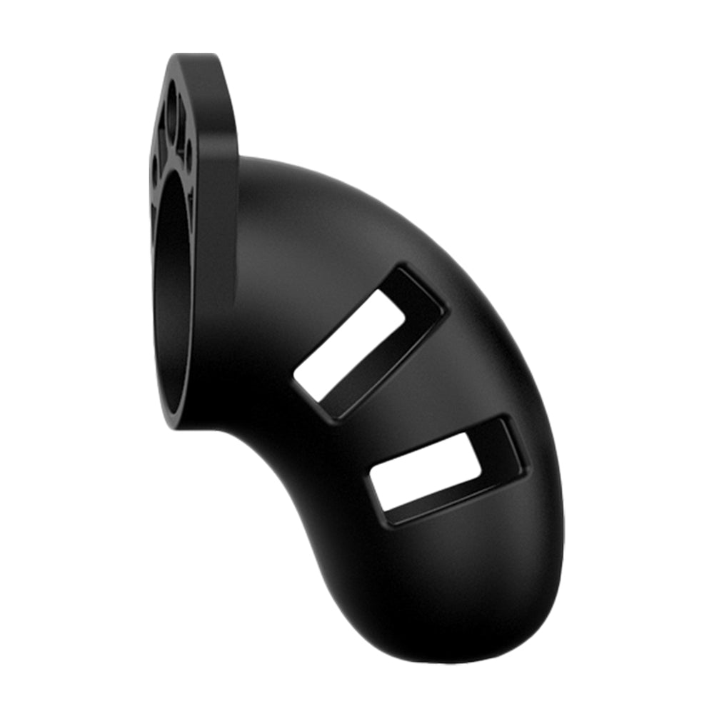 Man Cage 20 Male 3.5 Inch Black Silicone Chastity Cage-Katys Boutique