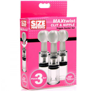 Max Twist Clit and Nipple Triple Sucker Set-Katys Boutique