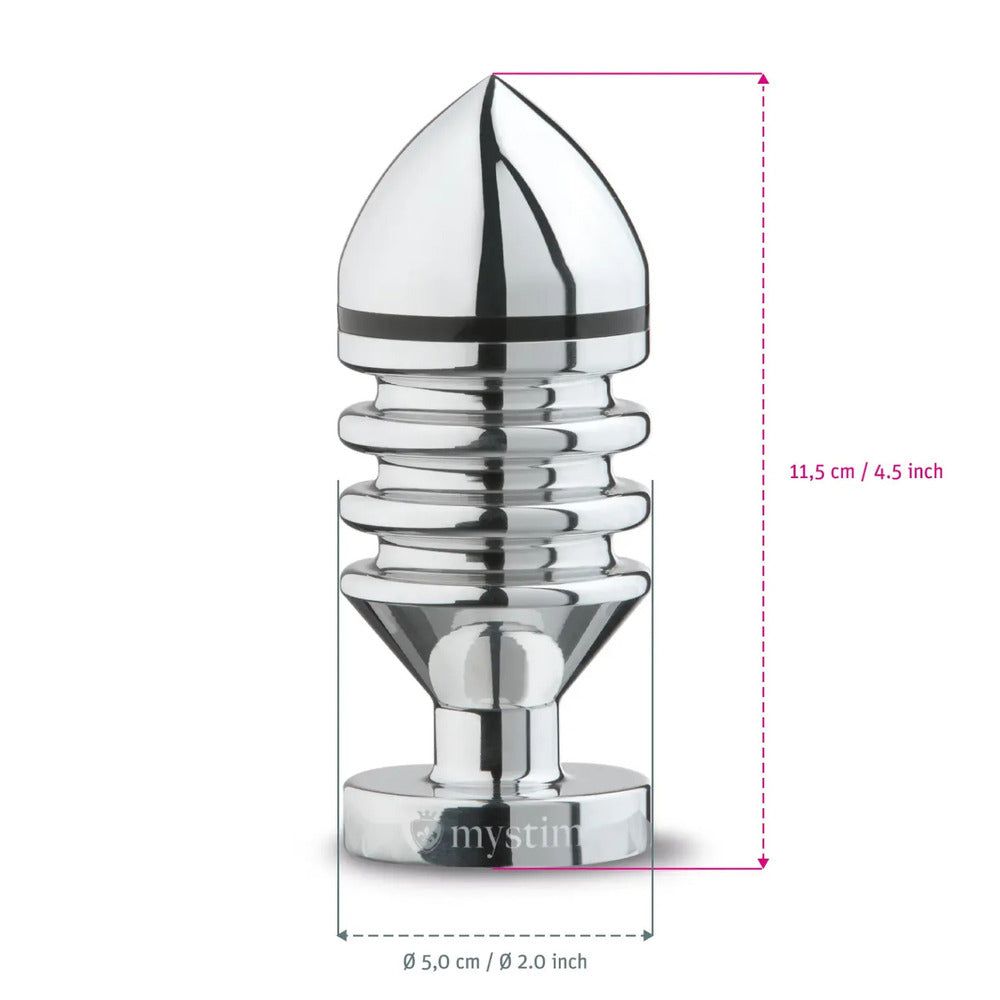 MyStim Hector Helix Large Aluminium Butt Plug-Katys Boutique