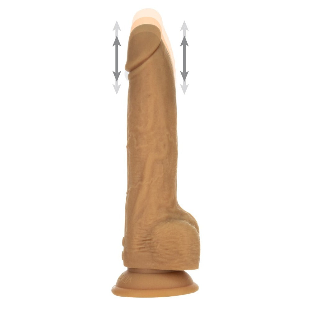 Naked Attraction 9 Inch Thrusting Dildo Caramel-Katys Boutique