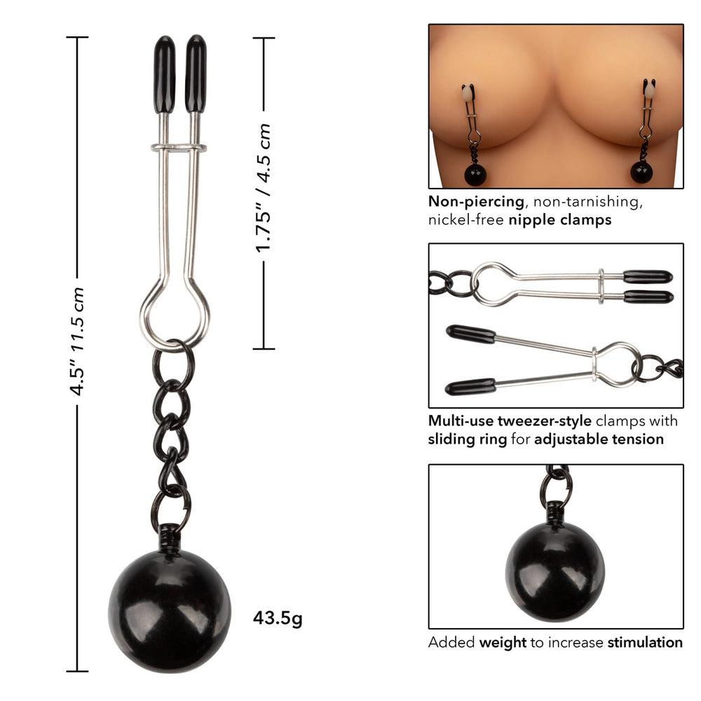 Nipple Grips Weighted Tweezer Nipple Clamps-Katys Boutique