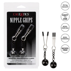 Nipple Grips Weighted Tweezer Nipple Clamps-Katys Boutique