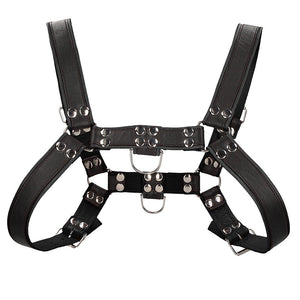 Ouch Chest Bulldog Harness Black Large to Xlarge-Katys Boutique