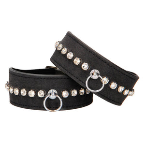 Ouch Diamond Studded Wrist Cuffs-Katys Boutique