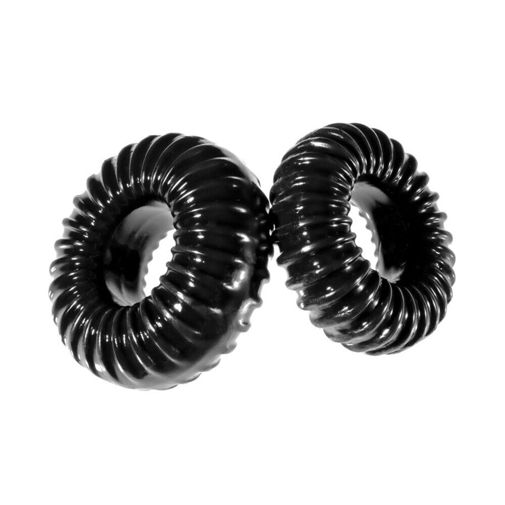 Perfect Fit XPlay Gear Slim Ribbed Cock Rings 2 Pack-Katys Boutique