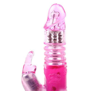 Pink Rabbit Vibrator With Thrusting Motion-Katys Boutique