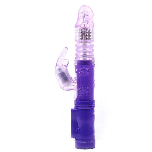 Rabbit Vibrator With Thrusting Motion Purple-Katys Boutique