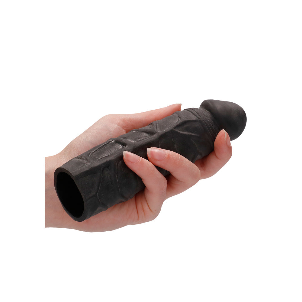 RealRock 7 Inch Penis Sleeve Black-Katys Boutique