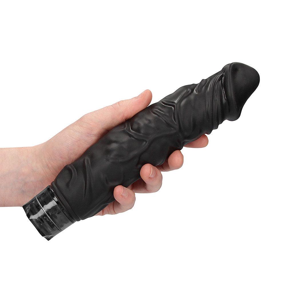 Realistic 10 speed Vibrator Black-Katys Boutique