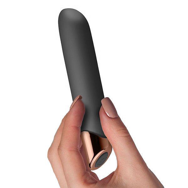 Rocks Off Chaiamo Black Rechargeable Vibrator-Katys Boutique