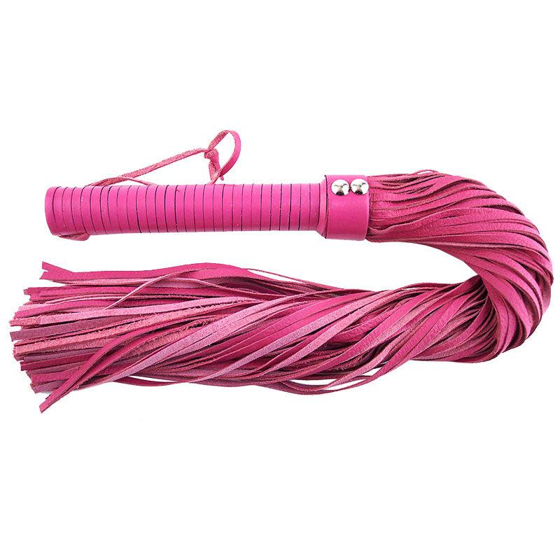 Rouge Garments Large Pink Leather Flogger-Katys Boutique