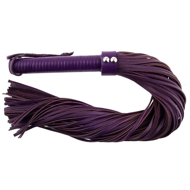 Rouge Garments Large Purple Leather Flogger-Katys Boutique