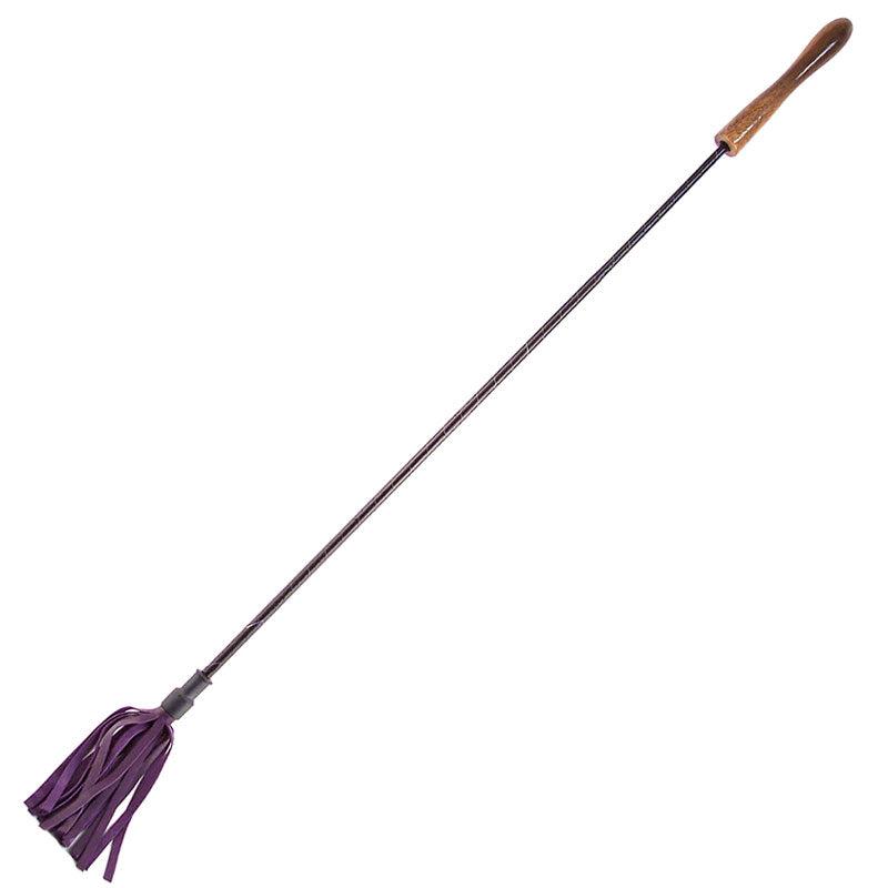 Rouge Garments Riding Crop With Wooden Handle Purple-Katys Boutique