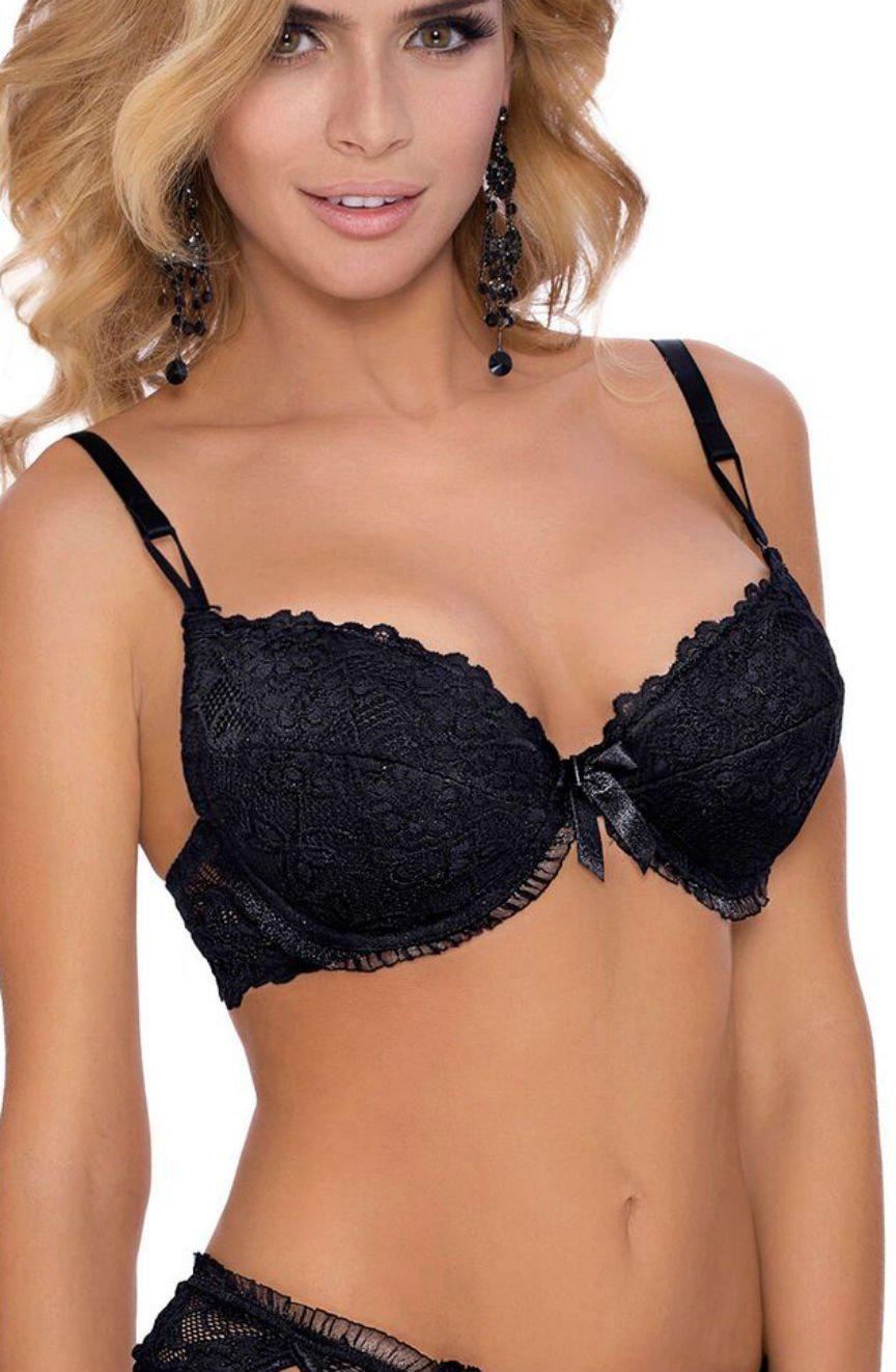 Roza Carmen Black Bra-Katys Boutique