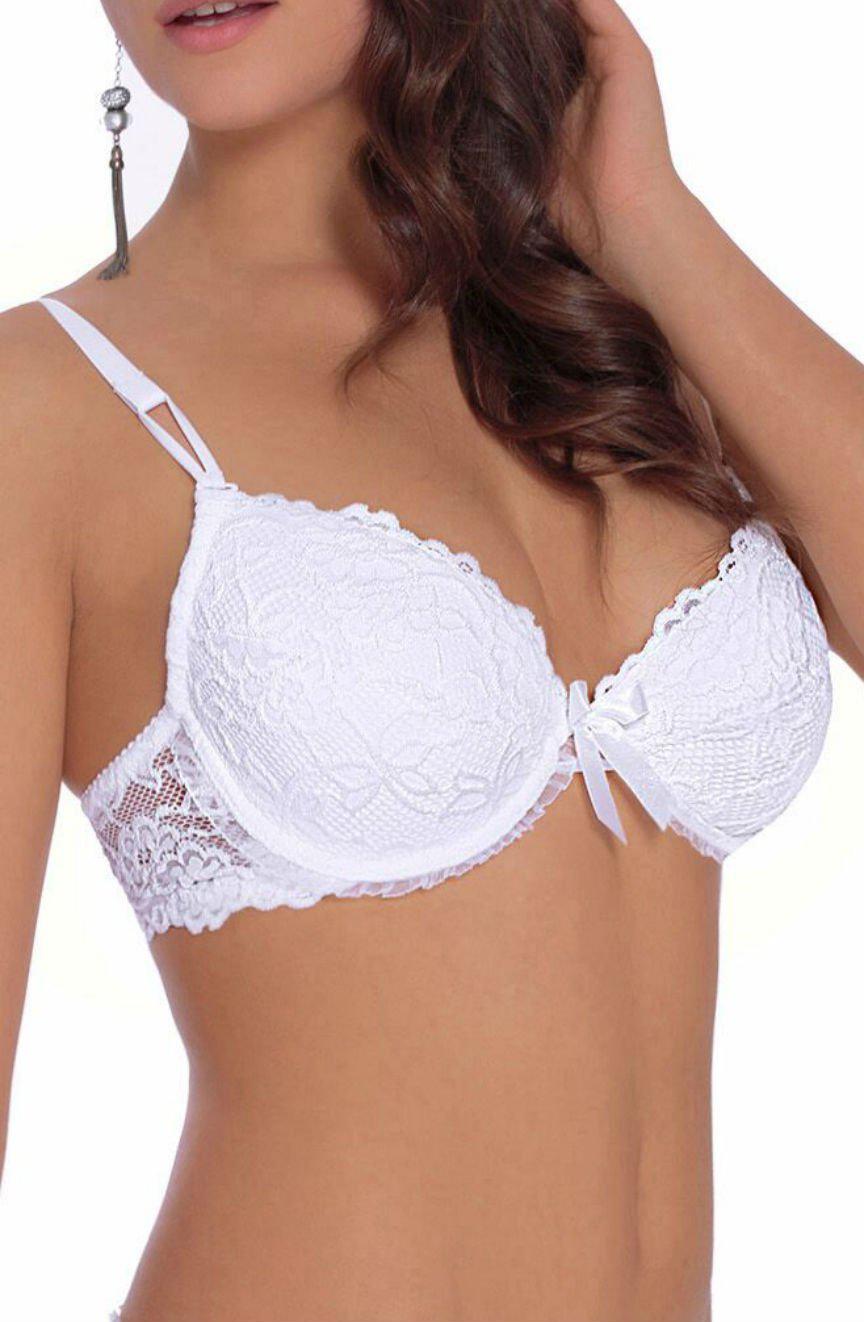 Roza Carmen White Bra-Katys Boutique