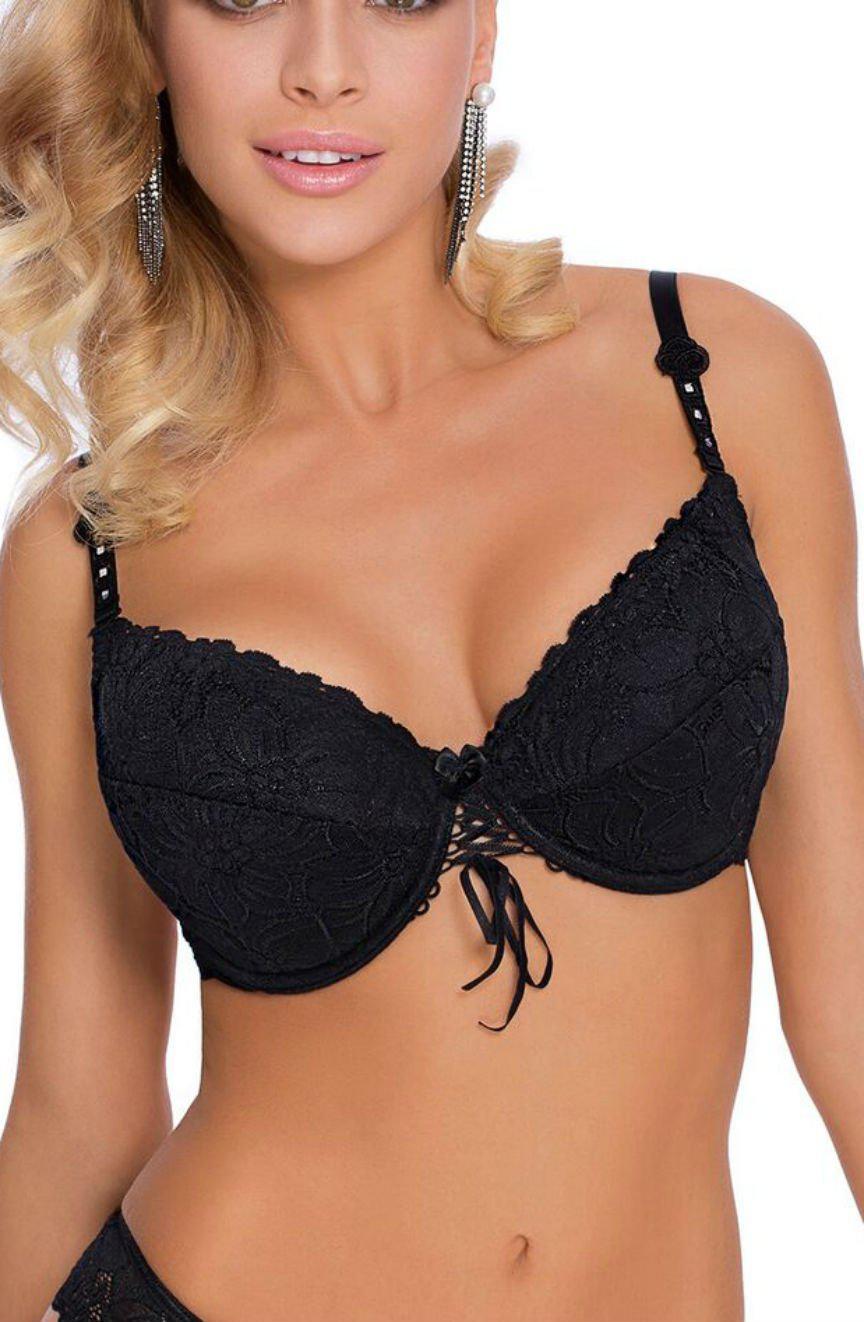 Roza Damaris Black Bra-Katys Boutique