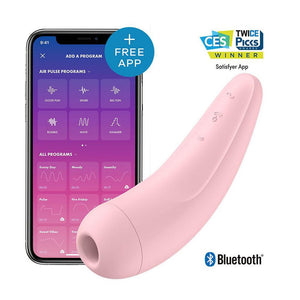 Satisfyer App Enabled Curvy 2 Plus Clitoral Massager Pink-Katys Boutique