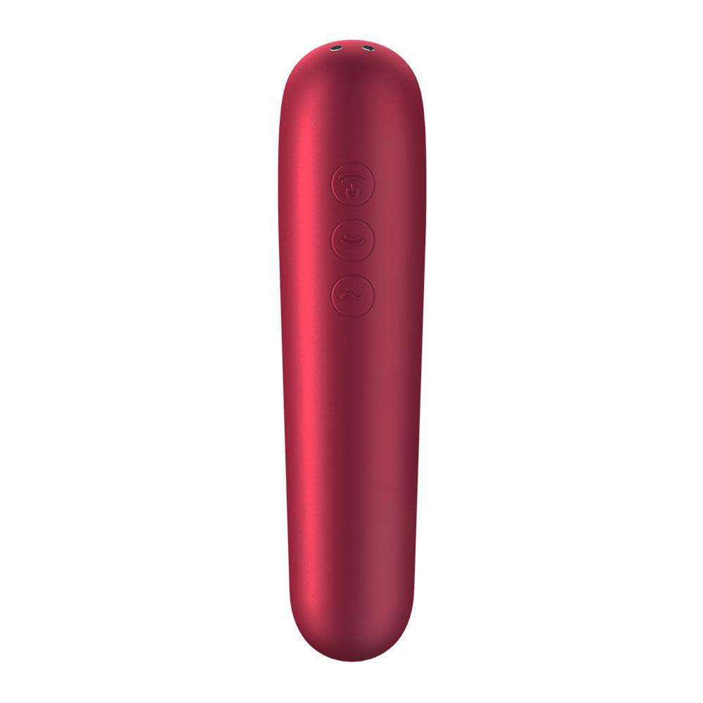 Satisfyer App Enabled Dual Love Clitoral Massager Red-Katys Boutique