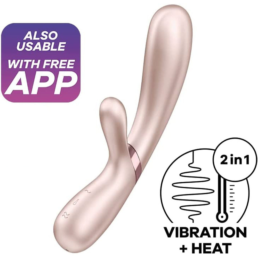 Satisfyer Hot Lover Warming Vibrator With App Control Pink-Katys Boutique