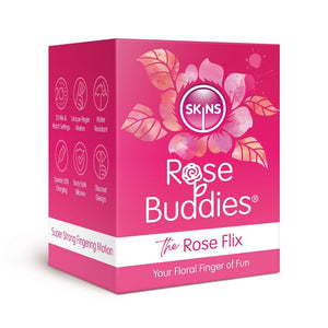 Skins Rose Buddies The Rose Flix Clitoral Massager Pink-Katys Boutique