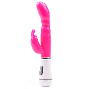 Slim GSpot Twelve Speed Rabbit Vibrator Neon Pink-Katys Boutique