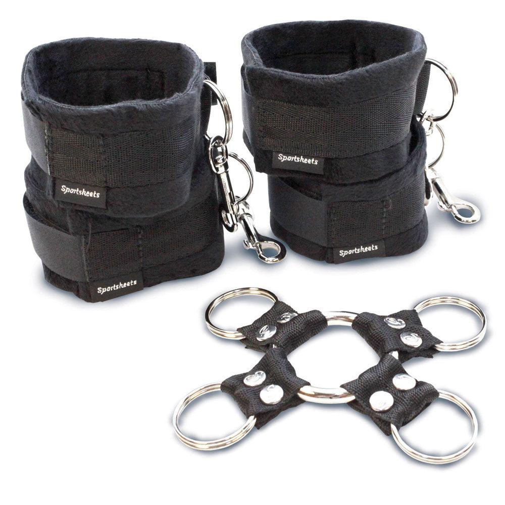 SportSheets 5 Piece Hog Tie And Cuff Set-Katys Boutique