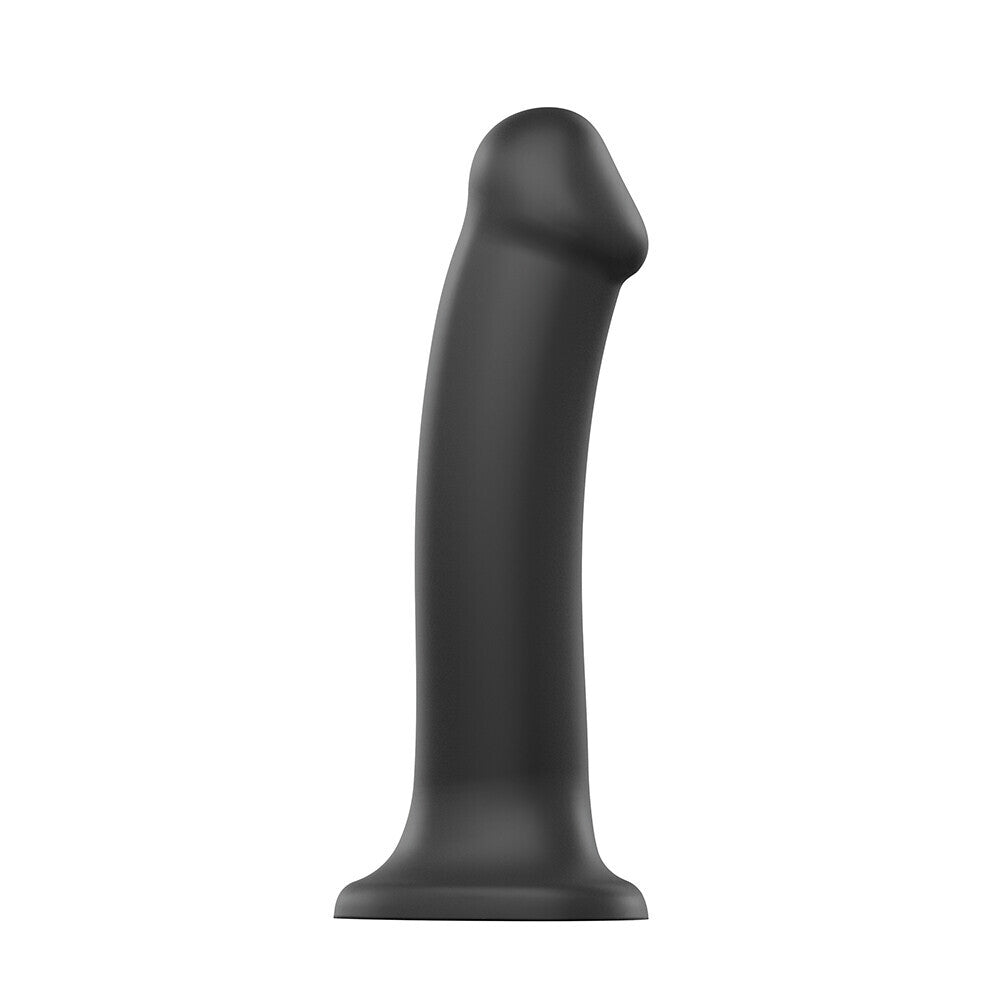 Strap On Me Silicone Dual Density Bendable Dildo Large Black-Katys Boutique