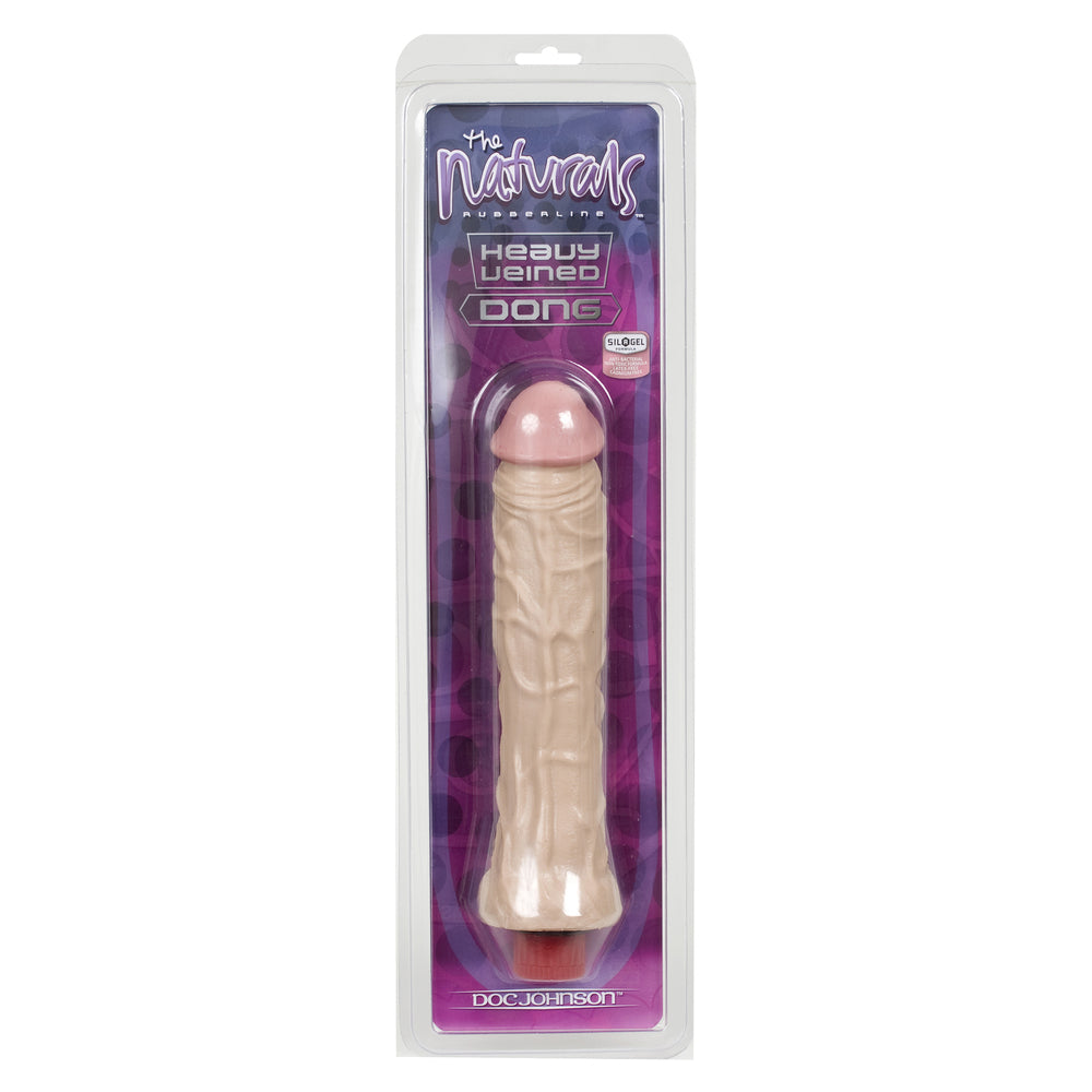 The Naturals Heavy Veined 8 Inch Vibrating Dong Thin-Katys Boutique