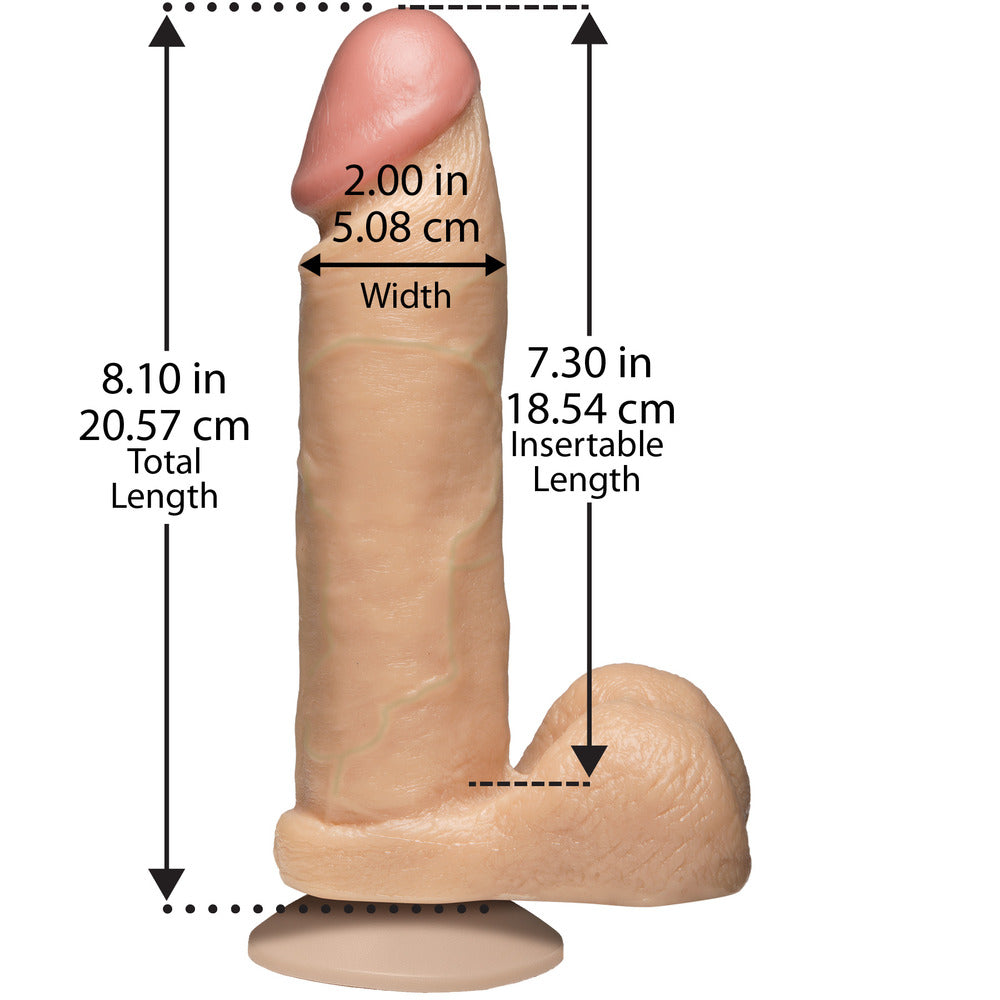 The Realistic Cock 8 Inch Dildo Flesh Pink-Katys Boutique