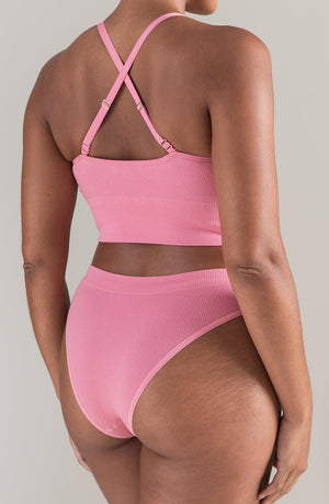 The Tencel High Leg Brief Rose Pink-Katys Boutique