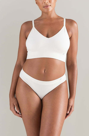 The Tencel High Leg Brief White Sand-Katys Boutique